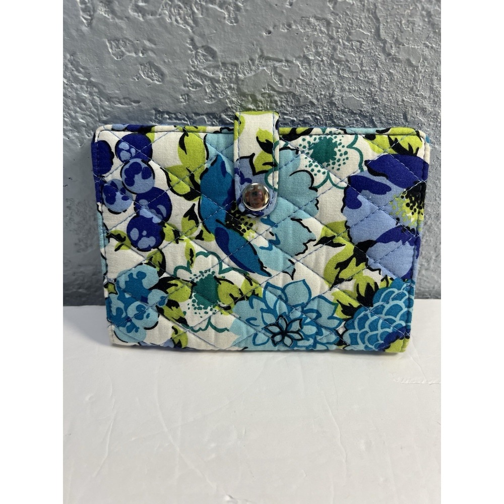 Vera Bradley Snap‎ ID Wallet Blueberry Blooms